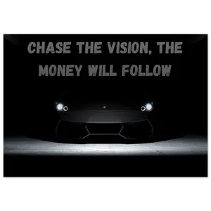 Chase The Vision Aluminum Wall Art - Modern Room Decoration