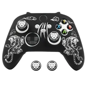For Xbox Series X & S Gamepad Skin, Laser EngravAed Silicone Cover Perfect Fit for Xbox Series X & S Controller Case, Console Controller Accessories