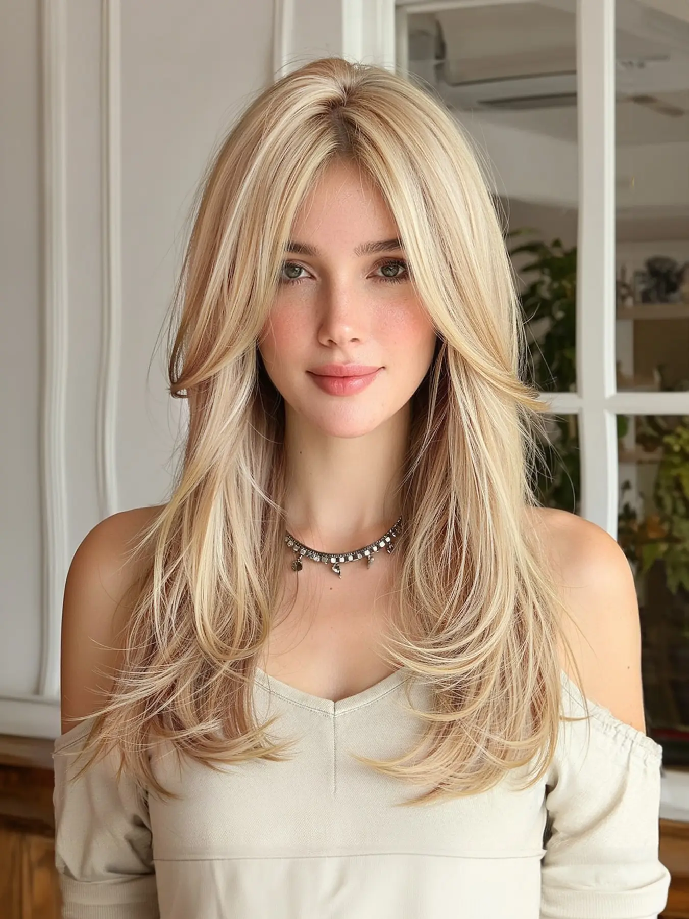 Topshe Mono Parting Wig 6.5x5.5 HD Lace Front, Straight Hair Color, Layered Design, Suitable for Daily Use & Fashion Styling, Lace Front Wigs, Straight Synthetic Wigs