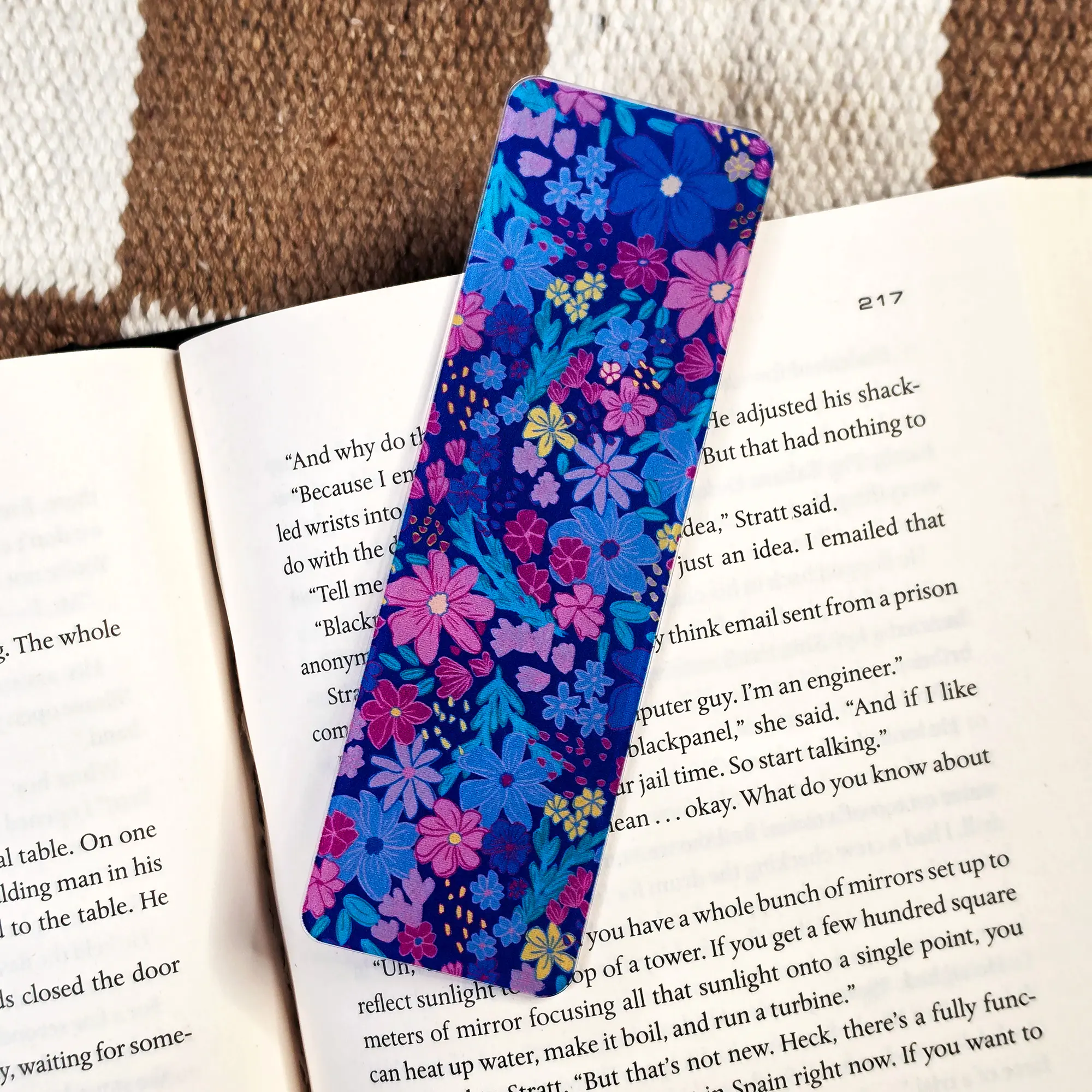 Berry Blossom - UV Printed Acrylic Bookmark