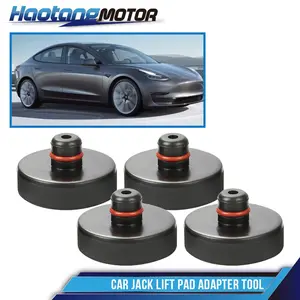CROSSDESIGN Rubber Car Jack Lift Pad Adapter Tool Stand Fit For Tesla Model 3,Y, S, X,4Pack