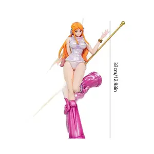 One Piece Nami Egg Island Model, Anime Girl Desktop Decor, Boxed Handmade Figure, Collectible Gift for Fans