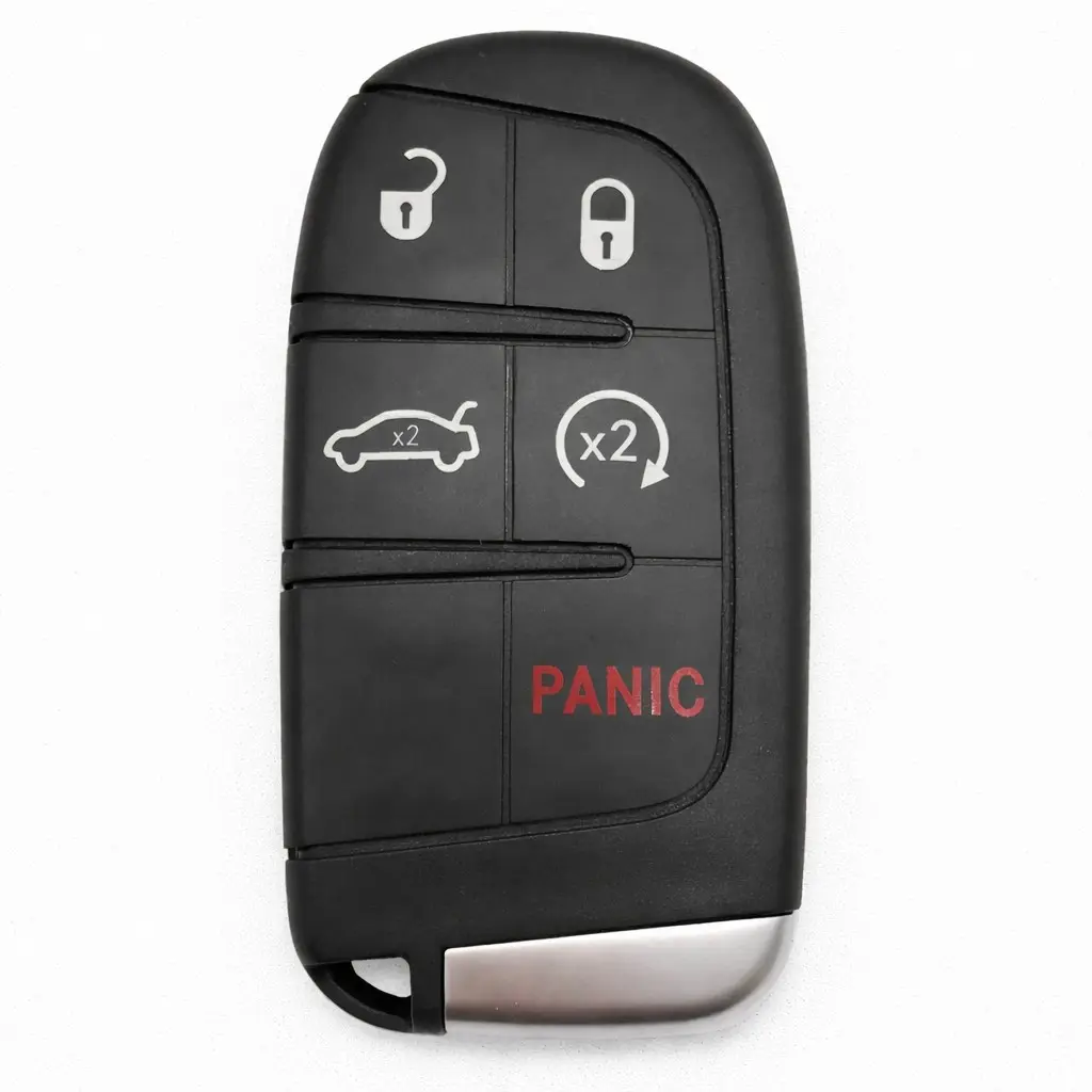 Replacement Keyless Entry Remote Control Box Key Fob Shell Car Key Accessory for Dodge Charger Challenger Jeep Grand Cherokee Compass Renegade Patriot Grand Commander Chrysler 300