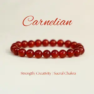 Birthday Energy Shield Lovskaya 100% Real Natural Carnelian Bracelet for 2026 Manifestation & Protection 4mm 6mm 8mm 10mm 12mm 14mm for Energy Boost Emotional Healing Sacral Chakra Activation Strength Creativity Chi