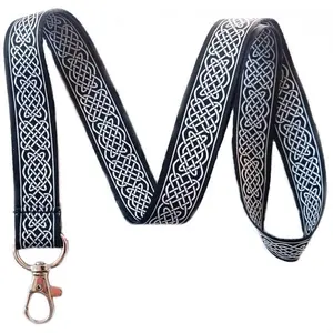 Execucat Lanyard - Celtic Knot (Black) - ID Badge Holder & Keychain