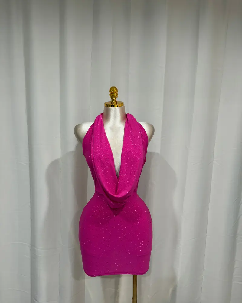 pink fuchsia dress