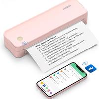 Pink Printer with 1 Roll Paper