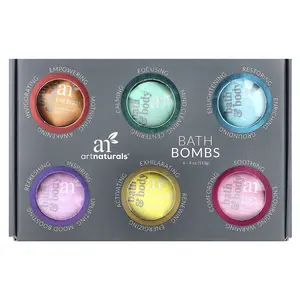 artnaturals Bath Bombs, 6 Bombs, 4 oz (113 g) Each artnaturals Bath Bombs, 6 Bombs, 4 oz (113 g) Each