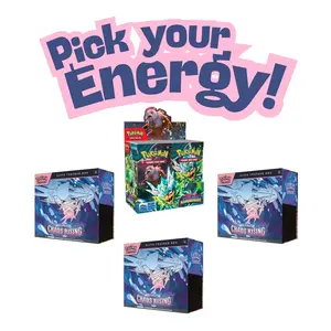 Break 219: (3) Pokemon Chaos Rising ETB & (1) Twilight Masquerade PICK YOUR ENERGY Grass Water Fire Electric Fighting Dark Psychic Steel