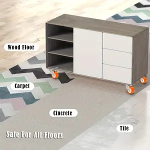 4pcs Casters Universal Rotating Wheel Fixed Wheel 2-Inch Wheel for Furniture Cabinets Handcarts Swivel Wheel Furniture Moving Wheel