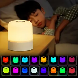 USB Rechargeable LED Night Light, 1 Count Portable Touch Control Night Light, Decorative Light for Home Bedroom Living Room, Nightlight For Bedroom