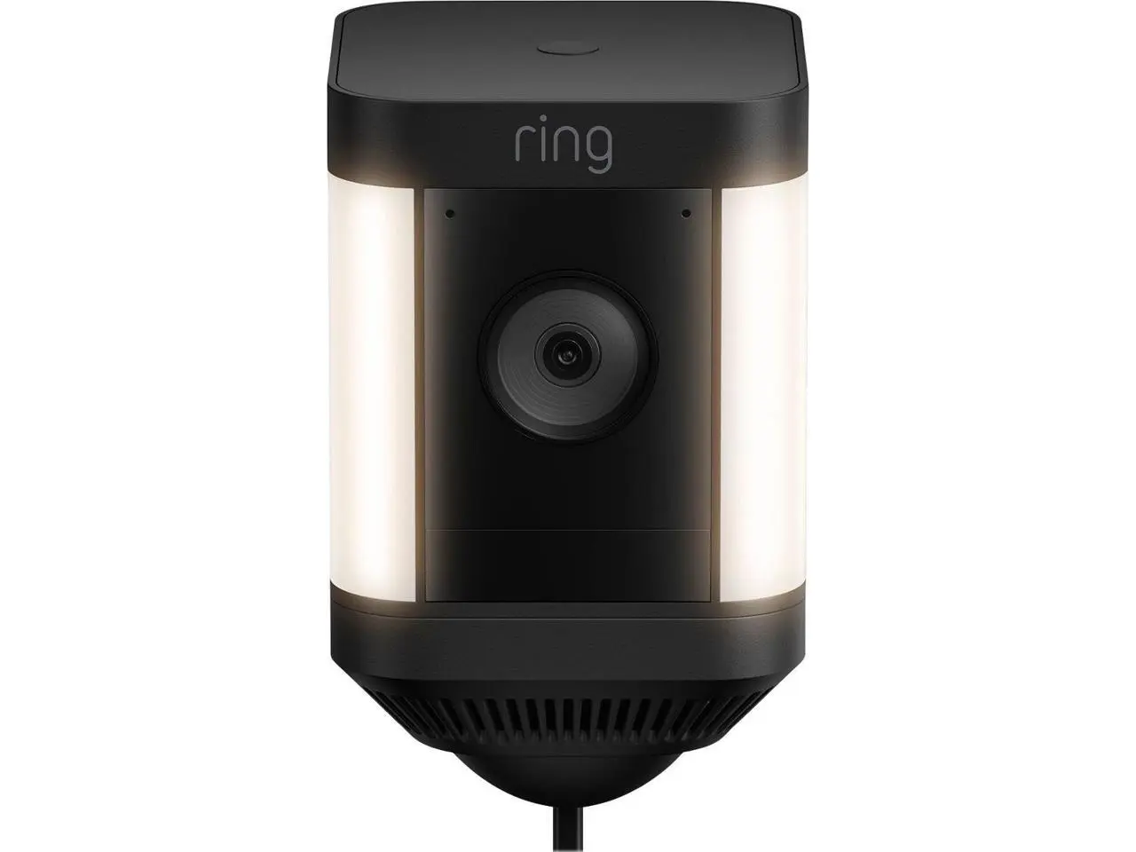 Ring Spotlight Cam Plus (Wired) - 1080p HD Outdoor Security Camera, 2 LED Spotlights, Built-In Siren, Two-Way Talk, Weather Resistant, Black