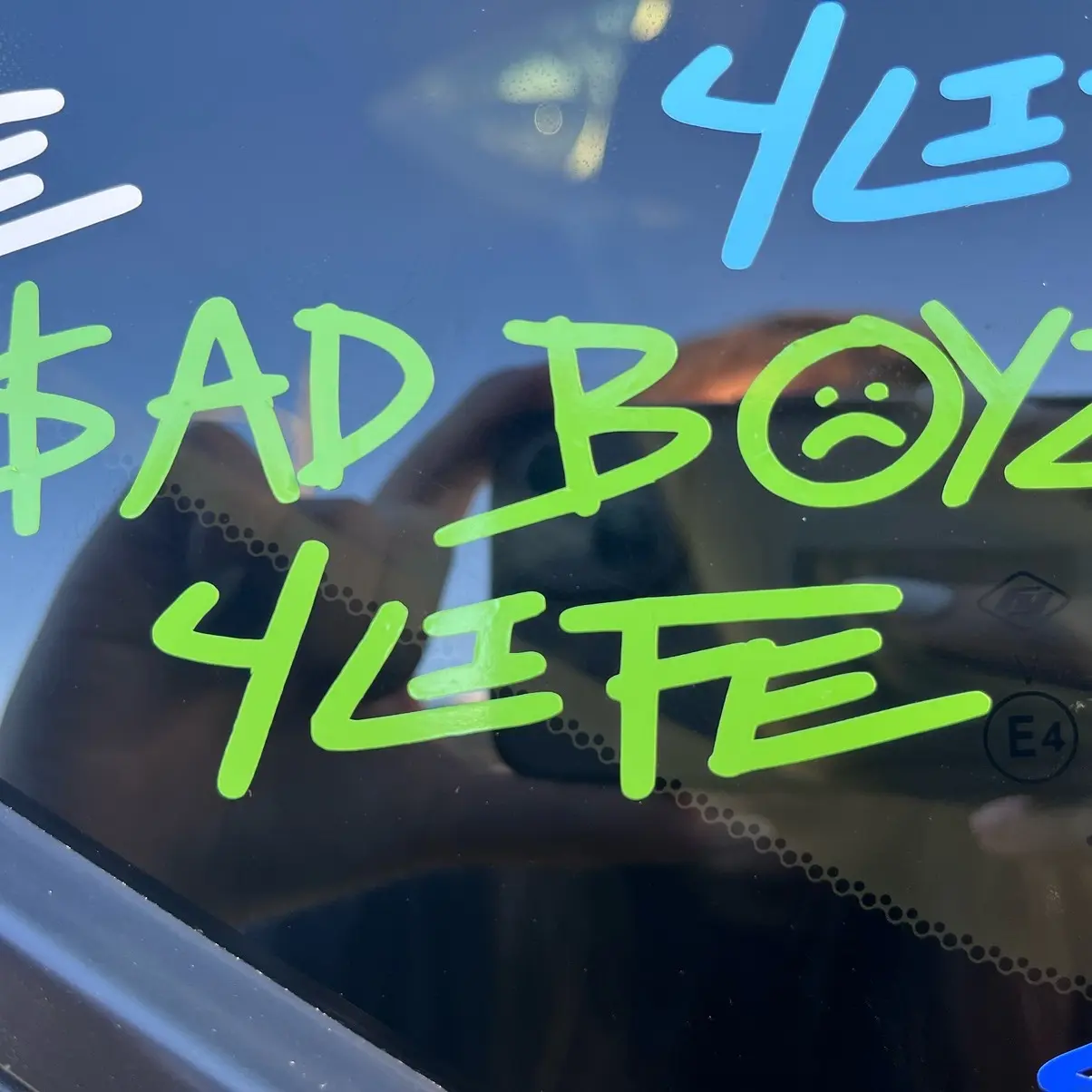 Green sad boys 4 life junior H car sticker - TikTok Shop