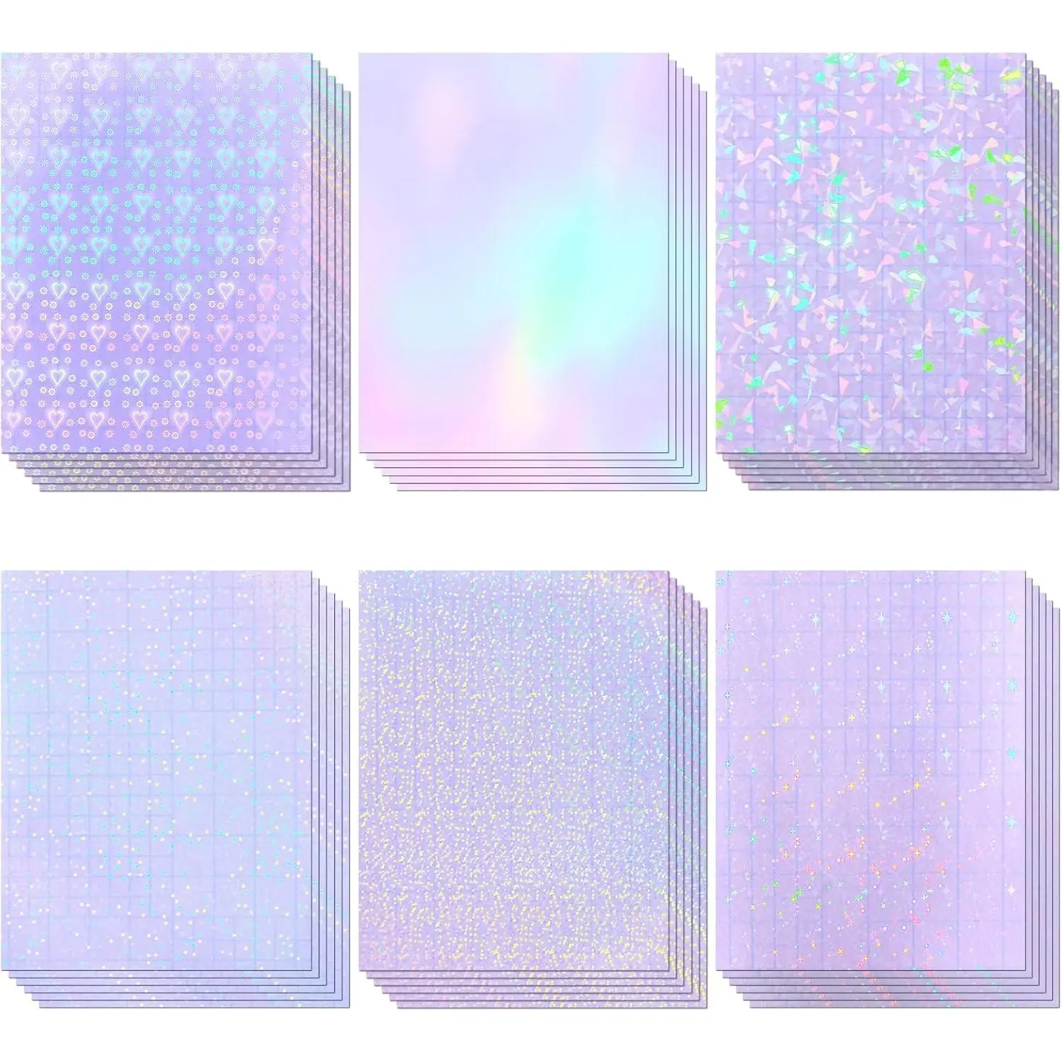 Gem,Rainbow,Dots,Star,Heart,Sand Star