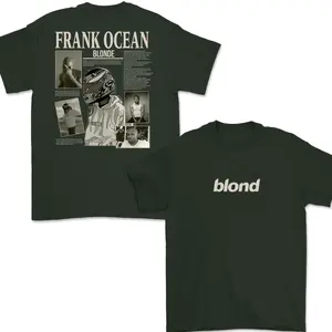 Frank Ocean Blonde Graphic T-Shirt, Cotton Shirt, Full Color, Full Size, Gift For Men, Gift For Women, Unisex Crewneck Short Sleeve Menswear Tops