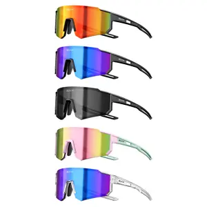 SCVCN 5-pack cycling sunglasses, UV400 protection, unisex sports glasses, windproof goggles, suitable for outdoor activities such as cycling, running, and mountain biking.