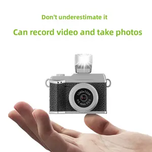 New Mini Digital Camera, 1280*720P HD Video Recorder, Ultra Compact 21g Body, Retro Aesthetic, with LED Flash, for Vlogging, Daily Snapshots & Decor
