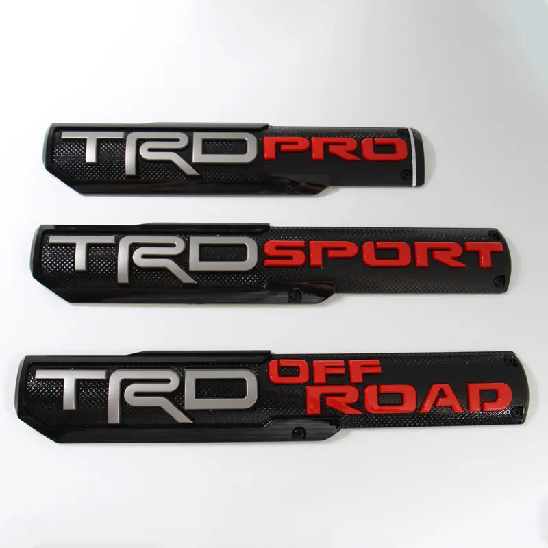 Toyota Tundra TRD Pro exterior customization sticker kit, sporty body side decals and badges