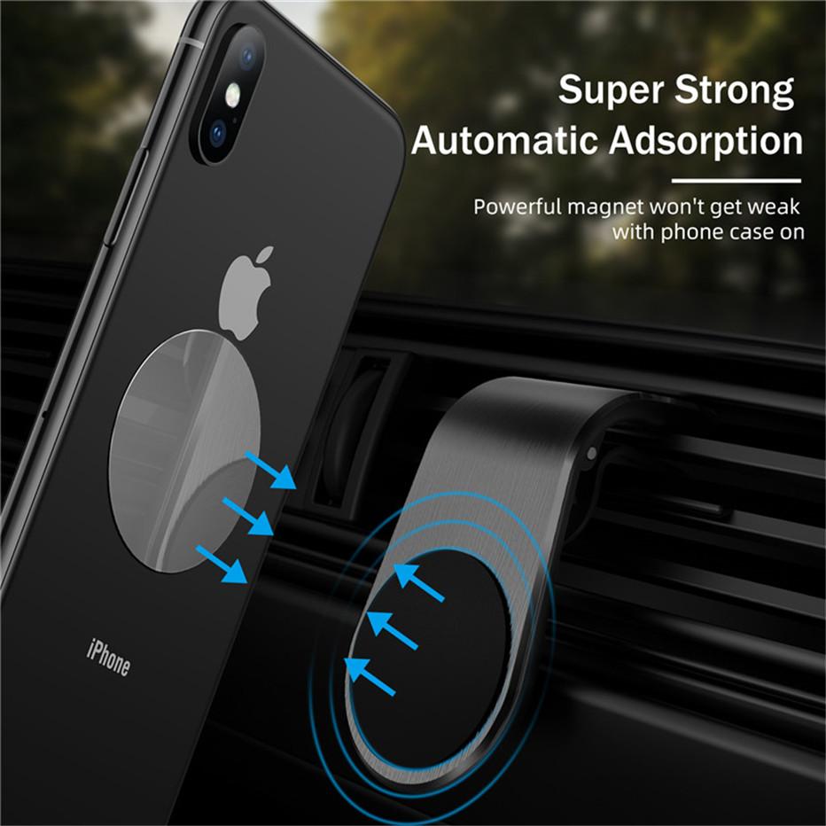 Magnetic Car Phone Holder Air Vent Mount 360° Rotation