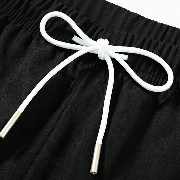 Men's Sports Pants Solid Color Drawstring Waist Loose Comfortable Fit Stripes Design Classic Fashion Athleisure Style for spring and autumn and Winter Daily Wear outdoors School Going Out,Casual Menswear,Please place an order according to size chart