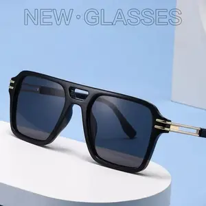 2026 New Premium Double-Bridge Myopia Sunglasses for Men Diopter 0 To -4.0 Stylish Trendy UV-Protective Minus Diopter Eyeglasses