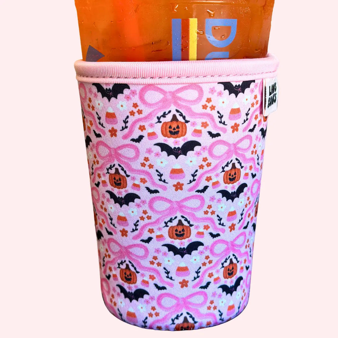 Boos & Bows Drink Sleeve, Fits 16-32oz Drinks, Koozie, Reusable Coffee Sleeve, Drinkware