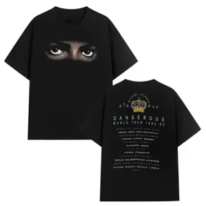 Michaell Jackson Dangerous World Tour Graphic T-shirt, 1992 King Of Pop Apparel For Men Women, Cozy Printed Design Gift | 010426.C00821.ID03