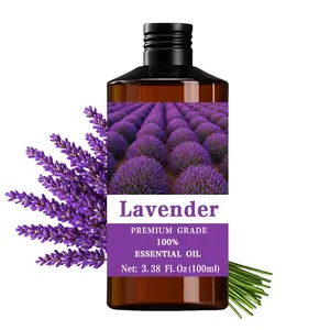 Lavender Essential Oil 100ML, 100% Pure Care Grade, Hair & Skin Care, Massage, Diffuser Humidifier, Aromatherapy, Wellness, Therapeutic, Natural Scent, Long-Lasting Moisturizing