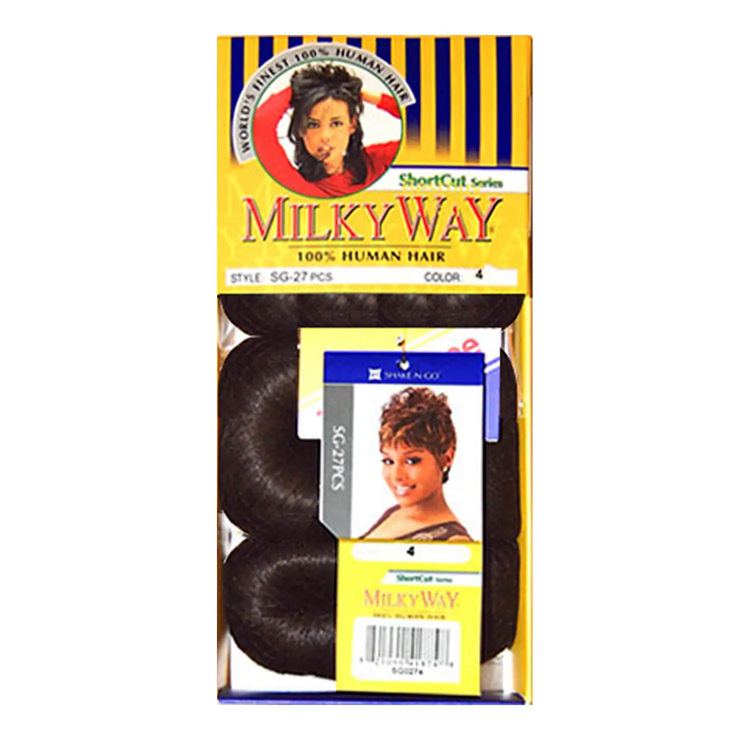 Human Hair Weave Milky Way Short Cut Series SG_27Pcs