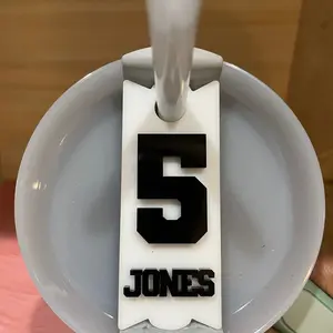 Jersey number and name Name plate Topper H2.0- 20, 30 & 40 Oz - Enter personalization in order comments