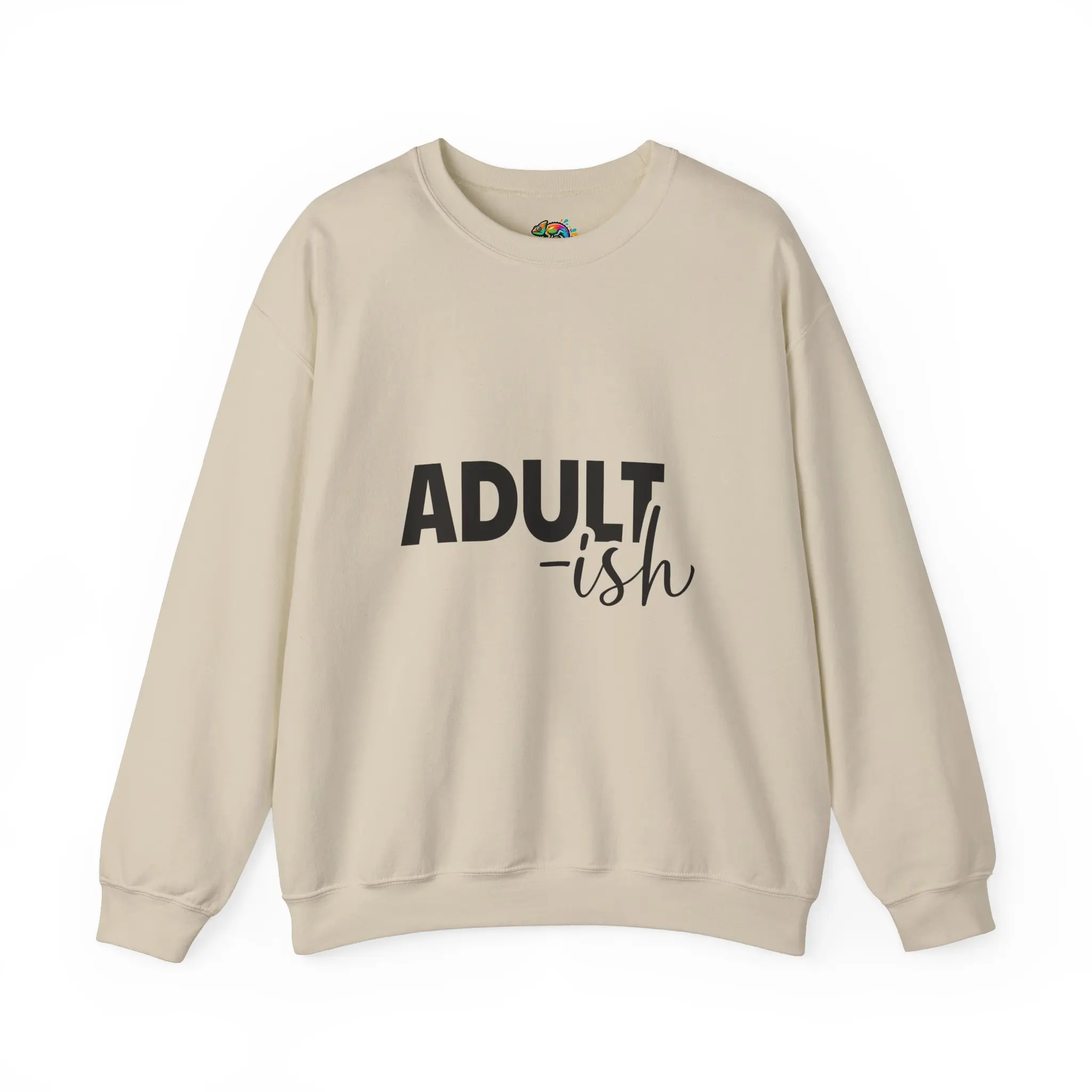 Adult-ish Unisex Sweatshirt, Funny Quote Jumper, Gift for Millennials, Comfy Pullover, Hipster Clothing, Casual Apparel