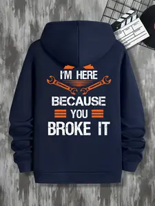 Mechanic & Car Repair Enthusiast Hoodie, Pop Art Print Design, Fitted Style for Spring Fall Season, Casual Wear, Car Graphic Hoodies