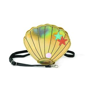Golden Sea Shell Shoulder Crossbody Bag