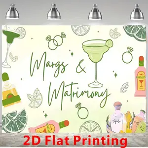 2D Plane Single Lady Decoration Background, Bridal Shower Photography Backdrop, Mexican Festival Banner, Cactus Wedding Party Vinyl Banner