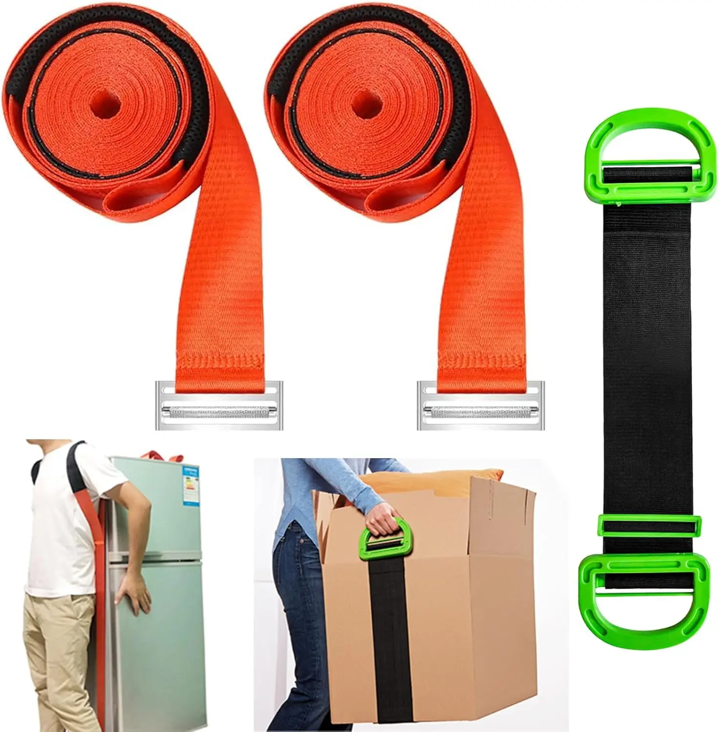 Furniture  Straps,One-Person  Lifting and Moving Strap with Adjustable Handle Straps for Harness Moving Furniture & Appliances Heavy Objects