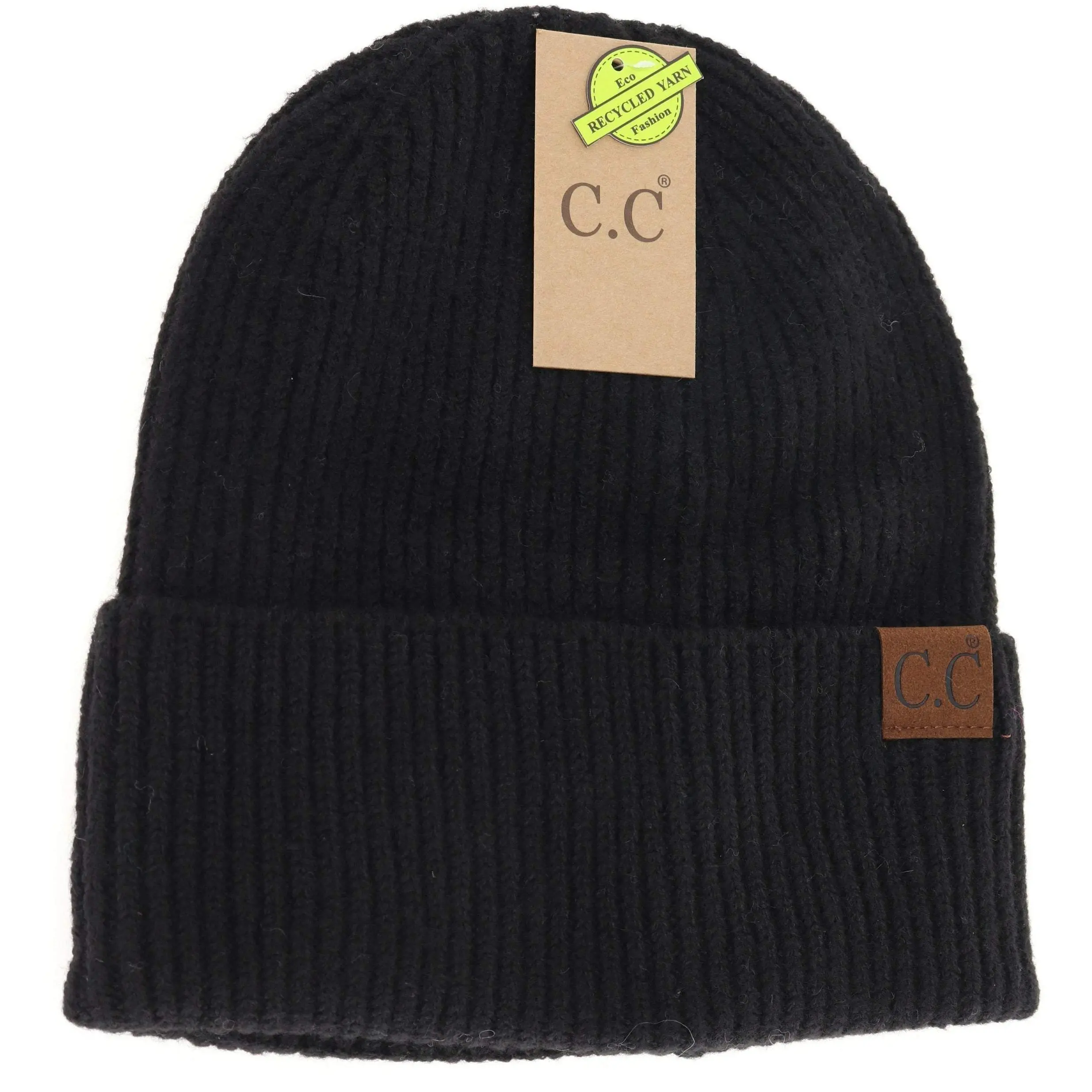 Unisex Adult Soft C.C. Beanie with Cuffed Top, C.C. Logo, Casual Style, Ready to Ship