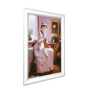 FixtureDisplays® Viewable Area 7.5 x 11" Poster Picture Frame Snap Frame 11476A4-NEW-NF