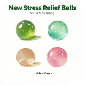 2/4 Pack New Stress Ball, 2026 NewSquishy Fidget Toy, Slow Rising Squishy,  Non-Sticky, Easy to Clean, Improving Focus, Or Easing Tension During Study, Work, Or Relaxation