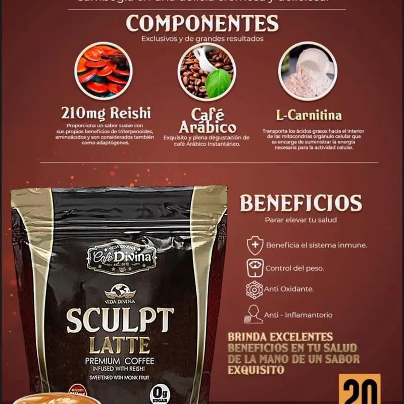 Sculp Latte Coffee Beverage