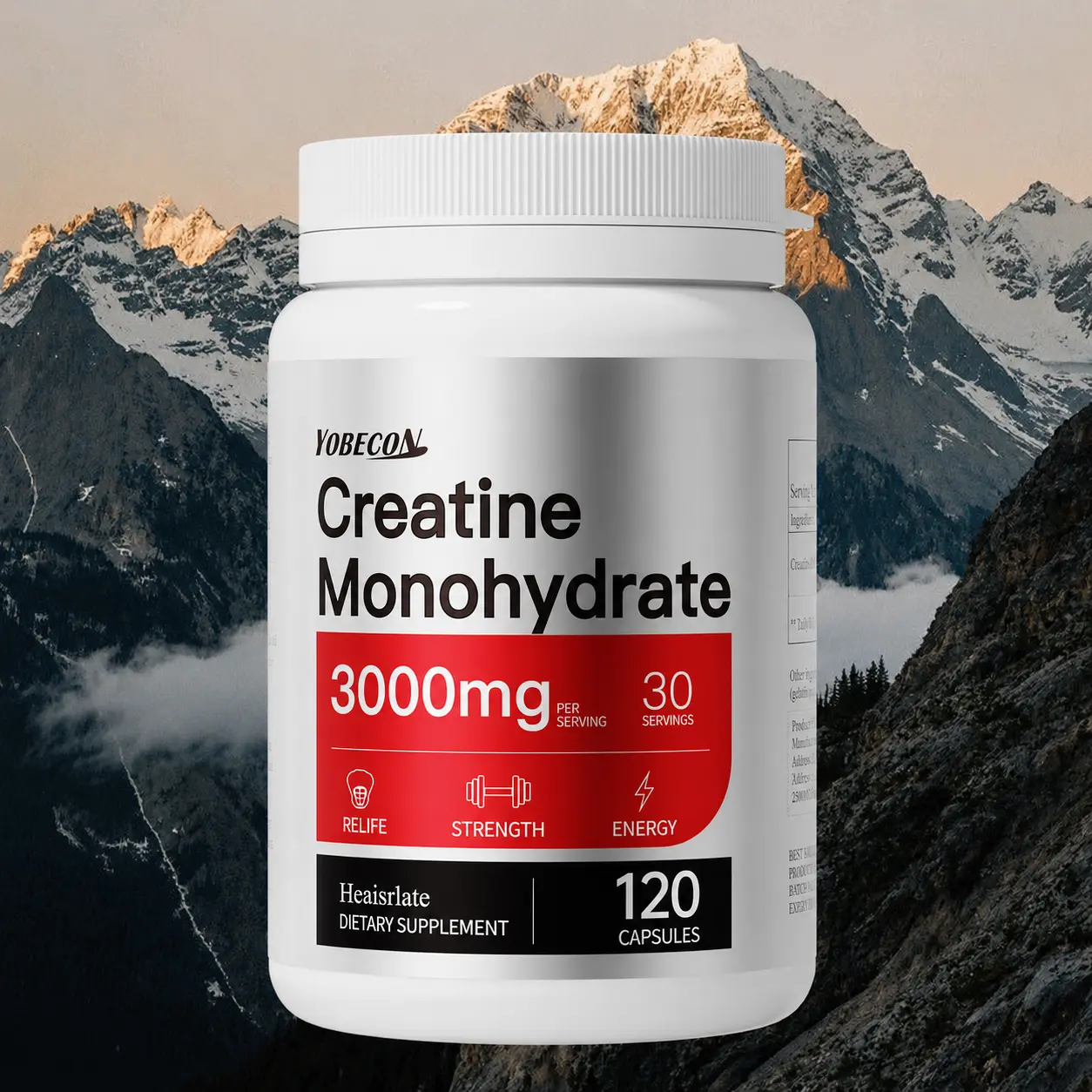 Heaisrlate Micronized Creatine Monohydrate Dietary Fitness Supplement for Men & Women, CHAOBIG Premium Blend, 30 Servings, Sugar Free, No Artificial Additives, Muscle Support, Prop 65 Safe, Immune Boosting, Local Warehouse Family Pack, Christmas Gift