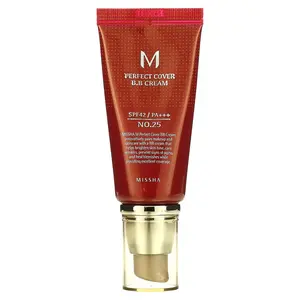 Missha M Perfect Cover B.B Cream, SPF 42 PA+++, No. 25 Warm Beige, 1.7 oz (50 ml)