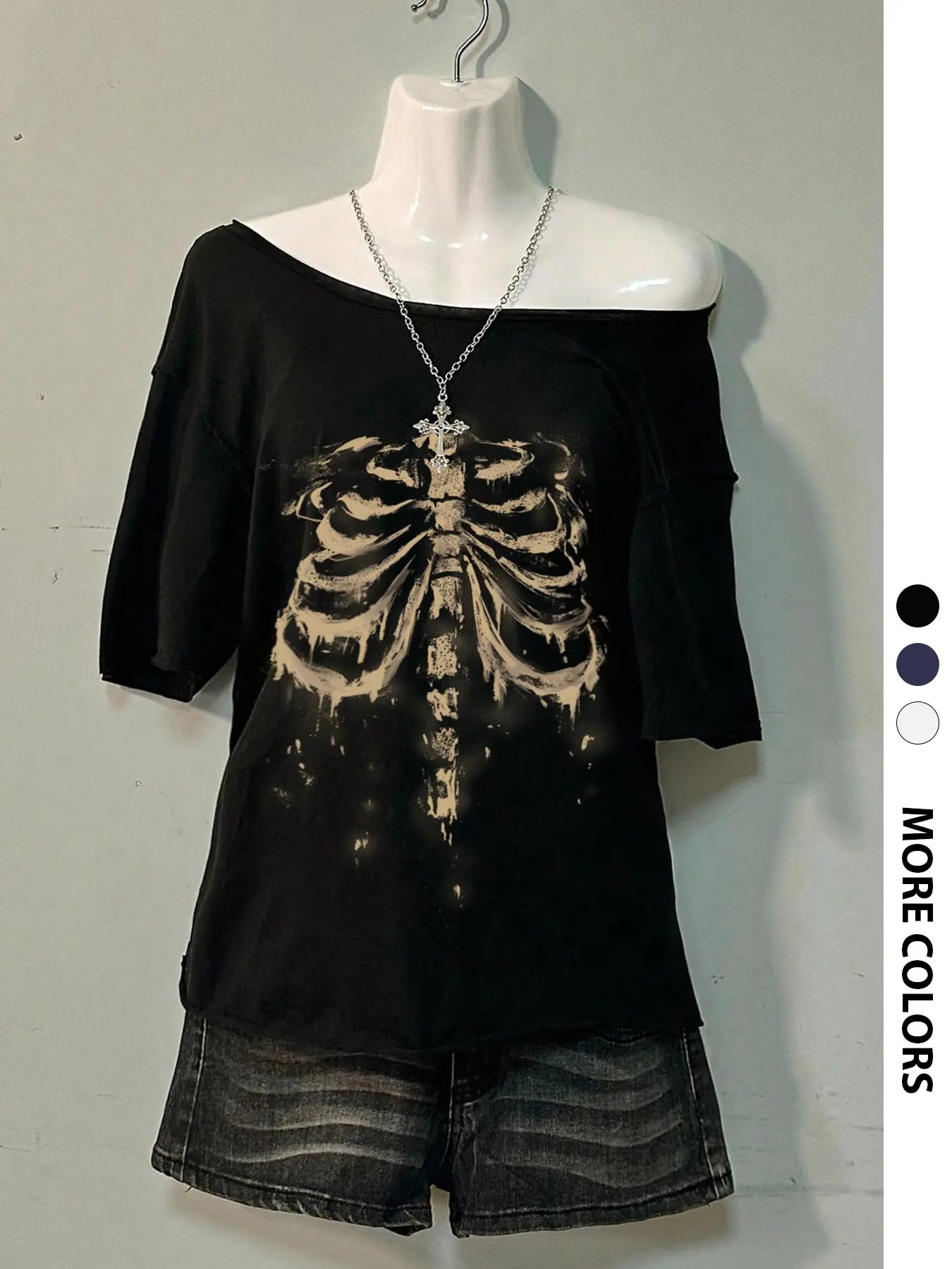 hysteric glamour skullberry t shirt - TikTok Shop