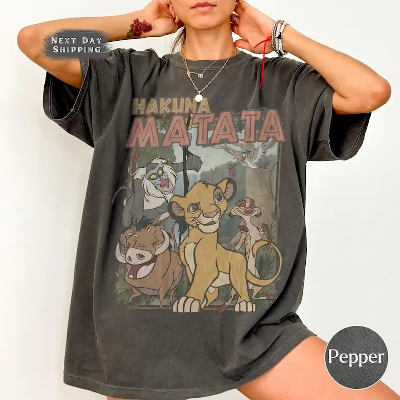 Retro Safari Animal Shirt, Vintage African Wildlife Graphic Tee, Cute Lion & Friends Shirt, Family Vacation Matching Tee, Wild Animal Adventure Outfit