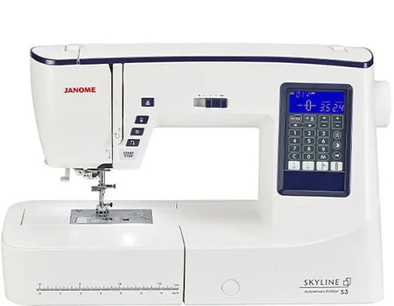 Janome Skyline S3AE Computerized Sewing Machine — 10th Anniversary Edition with Extension Table