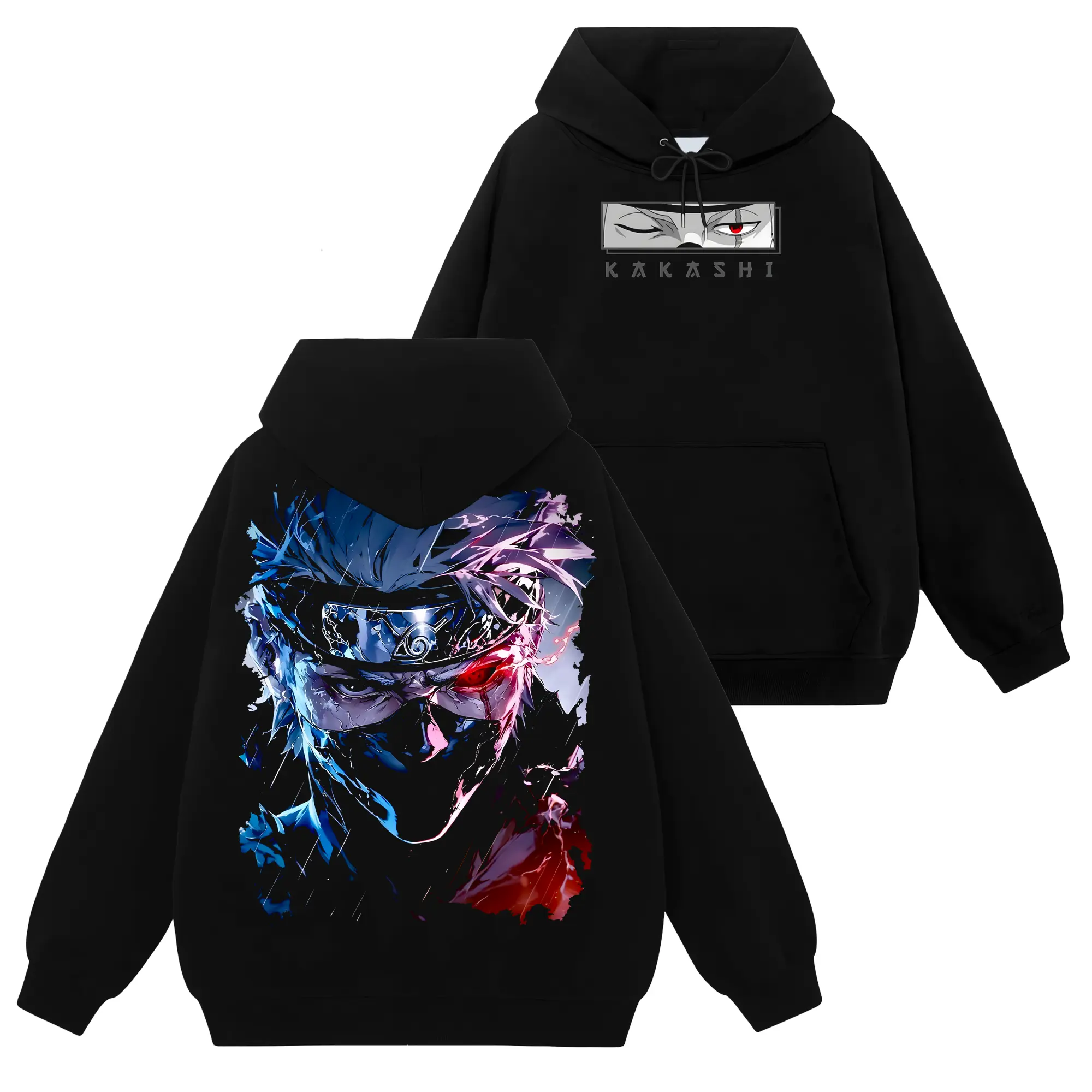 [Shinobi Shop] Limited Kakashi Hatake - Naruto Shippuden #106 Hoodie T-Shirt Sweatshirt, Retro Vintage Unisex Graphic 90s Cotton, Gift For Wibu, Anime Manga Y2K Streetwear Apparel Everyday