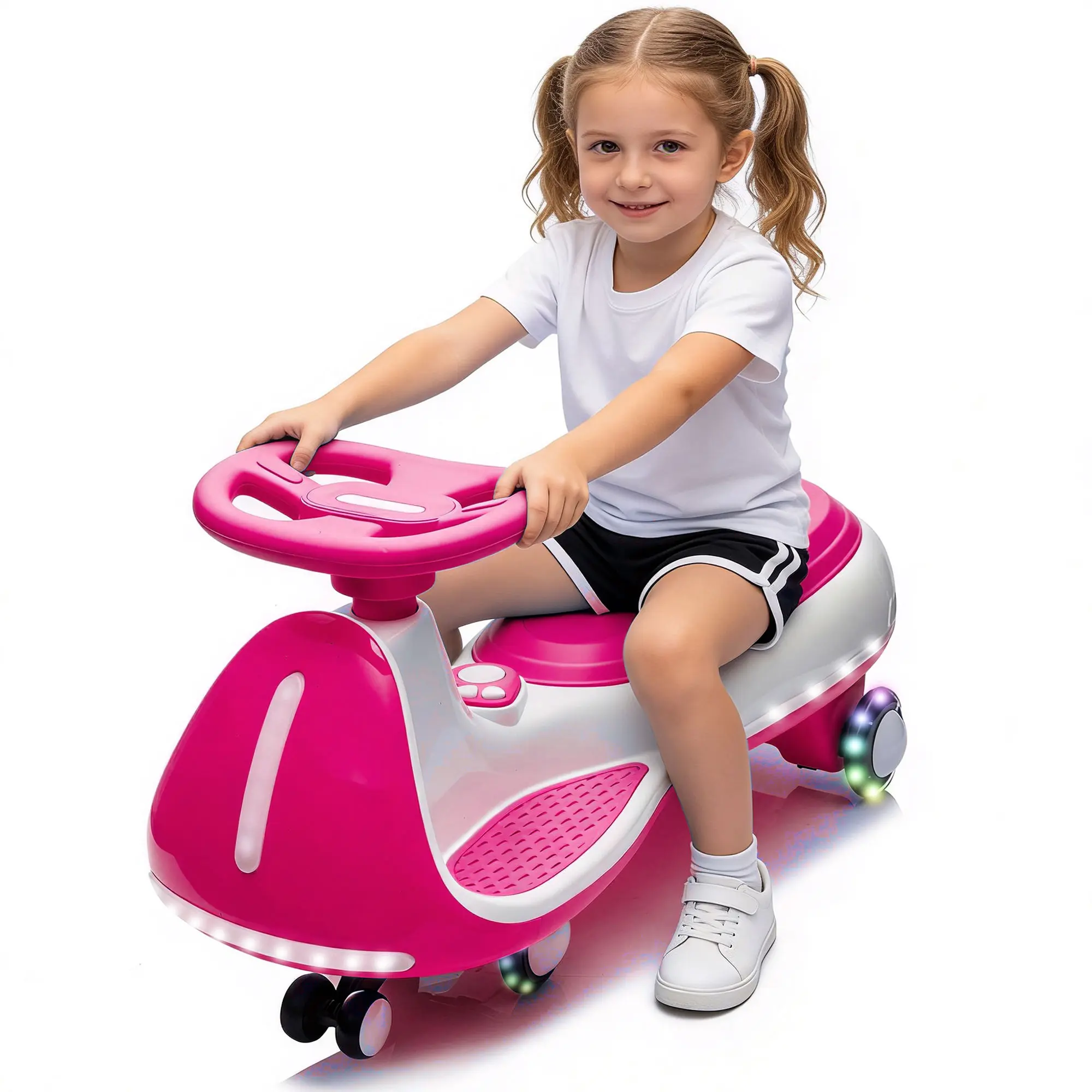 12V 2-in-1 wiggle carElectric   for Kids 3-8, Ultimate Gift, 5MPH Speed, Bluetooth Music, Safe Triangular Frame, Ride-on Toy for Outdoor Play wiggle car