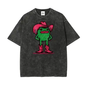 S~5XL Oversize Unisex Washed T-Shirt for Women and Men's Unisex Fit Batik Cotton Oversize Streetwear Menswear  Super Soft Pre-Shrunk