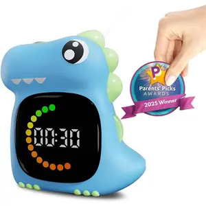 Visual Timer for  Light Blue Dinasuor  Timer Visual Led Rechargeable  Timer Visual Countdown for Classroom  Studing Playing
