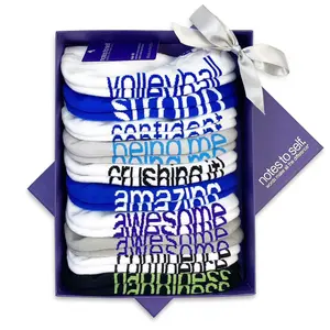 For one who loves volleyball and life - 10 pairs of socks in keepsake box