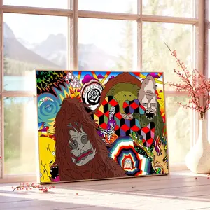 Sassy The Sasquatch Frameless Wall Art – A Comedy Bigfoot Movie Poster Inspired by The Big Lez Show, Designed as a Humorous Room Decor for Living Rooms, Bedrooms, or Fan-Themed Spaces.